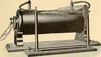 An illustration from Konstruktion, Bau und Betrieb von Funkeninduktoren und deren Anwendung, mit besonderer Berücksichtigung der Röntgenstrahlen-Technik (1904)
