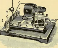 An illustration from Konstruktion, Bau und Betrieb von Funkeninduktoren und deren Anwendung, mit besonderer Berücksichtigung der Röntgenstrahlen-Technik (1904)