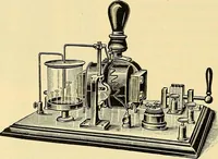 An illustration from Konstruktion, Bau und Betrieb von Funkeninduktoren und deren Anwendung, mit besonderer Berücksichtigung der Röntgenstrahlen-Technik (1904)