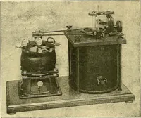 An illustration from Konstruktion, Bau und Betrieb von Funkeninduktoren und deren Anwendung, mit besonderer Berücksichtigung der Röntgenstrahlen-Technik (1904)