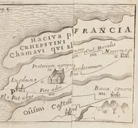 An illustration from Korte besgryving van het Lugdunum Batavorum nu Leyden : vervatende een verhaal van haar grond-stand, oudheid, opkomst, voort-gang, ende stads-bestier : sampt het graven van den ouden ende niewen Rijn, met de oude ende niewe uytwateringen van de selve (1672)