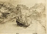 Picture 9 of 24 from Korte historiael, ende journaels aenteyckeninge, van verscheyden voyagiens in de vier deelen des wereldts-ronde, : als Europa, Africa, Asia, ende Amerika gedaen, (1655), leaf 155