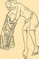 An illustration from Körperpflege und Kleidung bei den Deutschen von den ältesten geschichtlichen Zeiten bis zum 16. Jahrhundert (1903)