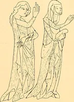 An illustration from Körperpflege und Kleidung bei den Deutschen von den ältesten geschichtlichen Zeiten bis zum 16. Jahrhundert (1903)