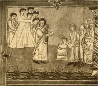 An illustration from Körperpflege und Kleidung bei den Deutschen von den ältesten geschichtlichen Zeiten bis zum 16. Jahrhundert (1903)