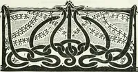 An illustration from Kunst en samenleving. Naar Walter Crane's Claims of decorative art, in het nederlandsch bewerkt door Jan Veth, en vercierd met talrijke vignetten, in hout gesneden door G.W. Dijsselhof (1903)