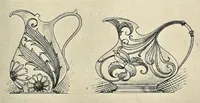 Picture 9 of 17 from Kunstgewerbliches Skizzenbuch : Für Metall, Glas-Industrie und Keramik / Anton Seder (1899), leaf 33