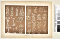 Picture 13 of 17 from Kunstgewerbliches Skizzenbuch : Für Metall, Glas-Industrie und Keramik / Anton Seder (1899), leaf 41