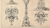 Picture 16 of 17 from Kunstgewerbliches Skizzenbuch : Für Metall, Glas-Industrie und Keramik / Anton Seder (1899), leaf 52