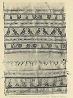 An illustration from Künstlerische Entwicklung der Weberei und Stickerei innerhalb des europäischen Kulturkreises vonder spätantiken Zeit bis zum Beginne des XIX. Jahrhundertes, mit Ausschluss der Volkskunst (1904)