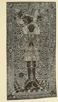 An illustration from Künstlerische Entwicklung der Weberei und Stickerei innerhalb des europäischen Kulturkreises vonder spätantiken Zeit bis zum Beginne des XIX. Jahrhundertes, mit Ausschluss der Volkskunst (1904)