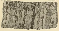 An illustration from Künstlerische Entwicklung der Weberei und Stickerei innerhalb des europäischen Kulturkreises vonder spätantiken Zeit bis zum Beginne des XIX. Jahrhundertes, mit Ausschluss der Volkskunst (1904)