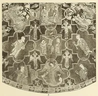An illustration from Künstlerische Entwicklung der Weberei und Stickerei innerhalb des europäischen Kulturkreises vonder spätantiken Zeit bis zum Beginne des XIX. Jahrhundertes, mit Ausschluss der Volkskunst (1904)