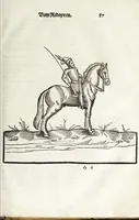 Picture 10 of 34 from Künstlicher Bericht vnd allerzierlichste Beschreybung des edlen, vhesten, vnnd hochberümbten Ehrn Friderici Grisonis Neapolitanischen hochlöblichen Adels : wie die streitbarn Pferdt (durch welche ritterliche Tugendten mehrers thails geübet) zum Ernst vnd ritterlicher Kurtzweil geschickt vnd volkommen zumachen .. (1573), leaf 109