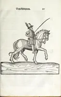 Picture 11 of 34 from Künstlicher Bericht vnd allerzierlichste Beschreybung des edlen, vhesten, vnnd hochberümbten Ehrn Friderici Grisonis Neapolitanischen hochlöblichen Adels : wie die streitbarn Pferdt (durch welche ritterliche Tugendten mehrers thails geübet) zum Ernst vnd ritterlicher Kurtzweil geschickt vnd volkommen zumachen .. (1573), leaf 117