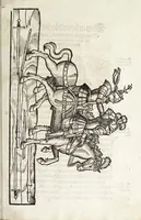 An illustration from Künstlicher Bericht vnd allerzierlichste Beschreybung des edlen, vhesten, vnnd hochberümbten Ehrn Friderici Grisonis Neapolitanischen hochlöblichen Adels : wie die streitbarn Pferdt (durch welche ritterliche Tugendten mehrers thails geübet) zum Ernst vnd ritterlicher Kurtzweil geschickt vnd volkommen zumachen .. (1573)