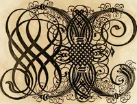 Picture 120 of 149 from Kunstrichtige Schreibart : allerhand Versalie[n] oder AnfangsBuchstabe[n] der teütschen, lateinischen und italianischen Schrifften aus unterschiedlichen Meistern der edlen Schreibkunst zusammen getragen (1655), leaf 104