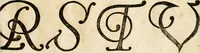 Picture 37 of 149 from Kunstrichtige Schreibart : allerhand Versalie[n] oder AnfangsBuchstabe[n] der teütschen, lateinischen und italianischen Schrifften aus unterschiedlichen Meistern der edlen Schreibkunst zusammen getragen (1655), leaf 30