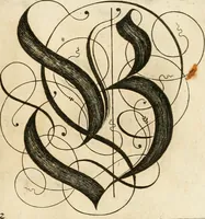 Picture 52 of 149 from Kunstrichtige Schreibart : allerhand Versalie[n] oder AnfangsBuchstabe[n] der teütschen, lateinischen und italianischen Schrifften aus unterschiedlichen Meistern der edlen Schreibkunst zusammen getragen (1655), leaf 48