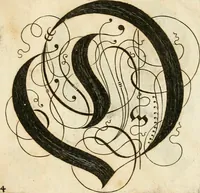 Picture 54 of 149 from Kunstrichtige Schreibart : allerhand Versalie[n] oder AnfangsBuchstabe[n] der teütschen, lateinischen und italianischen Schrifften aus unterschiedlichen Meistern der edlen Schreibkunst zusammen getragen (1655), leaf 48