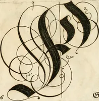 Picture 56 of 149 from Kunstrichtige Schreibart : allerhand Versalie[n] oder AnfangsBuchstabe[n] der teütschen, lateinischen und italianischen Schrifften aus unterschiedlichen Meistern der edlen Schreibkunst zusammen getragen (1655), leaf 48