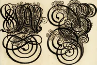 Picture 75 of 149 from Kunstrichtige Schreibart : allerhand Versalie[n] oder AnfangsBuchstabe[n] der teütschen, lateinischen und italianischen Schrifften aus unterschiedlichen Meistern der edlen Schreibkunst zusammen getragen (1655), leaf 56