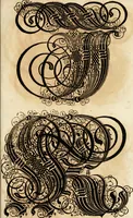 Picture 113 of 149 from Kunstrichtige Schreibart : allerhand Versalie[n] oder AnfangsBuchstabe[n] der teütschen, lateinischen und italianischen Schrifften aus unterschiedlichen Meistern der edlen Schreibkunst zusammen getragen (1655), leaf 92
