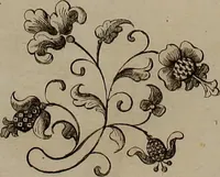 An illustration from Kunst-und Fleiss-übende Nadel-Ergötzungen; oder, neu erfundenes Neh-und Stick-Buch. Worin dem, solche schöne wissenschafftliebendem Frauenzimmer, allerhand, zu vielen Sachen anständige, Muster und Risse, nach der neuesten Façon, zu deren nützlichen Bedienung (1730)