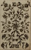 Picture 32 of 50 from Kunst-und Fleiss-übende Nadel-Ergötzungen; oder, neu erfundenes Neh-und Stick-Buch. Worin dem, solche schöne wissenschafftliebendem Frauenzimmer, allerhand, zu vielen Sachen anständige, Muster und Risse, nach der neuesten Façon, zu deren nützlichen Bedienung (1730), leaf 52
