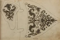 Picture 41 of 50 from Kunst-und Fleiss-übende Nadel-Ergötzungen; oder, neu erfundenes Neh-und Stick-Buch. Worin dem, solche schöne wissenschafftliebendem Frauenzimmer, allerhand, zu vielen Sachen anständige, Muster und Risse, nach der neuesten Façon, zu deren nützlichen Bedienung (1730), leaf 64