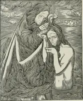 An illustration from Kunst und Religion; ein Versuch über die Möglichkeit neuer religiöser Kunst (1919)