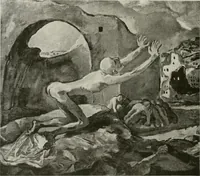An illustration from Kunst und Religion; ein Versuch über die Möglichkeit neuer religiöser Kunst (1919)