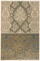 An illustration from L' Ornement Polychrome Cent Planches Color lithograph Albert-Charles-Auguste Racinet (1880)