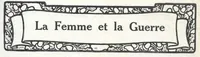 An illustration from La Femme et La Guerre (1914)