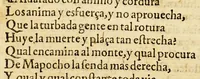 An illustration from La Araucana de don Alonso de Ercilla y Çuñiga (1574)