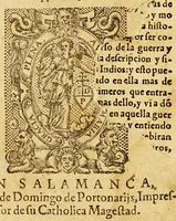An illustration from La Araucana de don Alonso de Ercilla y Çuñiga (1574)