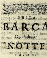 An illustration from La barca da Padoua : ove si raccontano da passaggieri fauole, motti, sentenze, burle : con noua aggionta (1663)