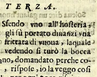 An illustration from La barca da Padoua : ove si raccontano da passaggieri fauole, motti, sentenze, burle : con noua aggionta (1663)