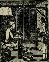 An illustration from Labor-saving looms : a brief treatise on plain weaving and the recent improvements in that line, with special reference to the Northrop looms manufactured by Draper Company, Hopedale, Mass., U.S.A (1905)