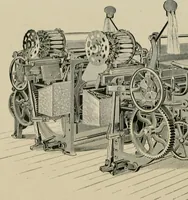 An illustration from Labor-saving looms : a brief treatise on plain weaving and the recent improvements in that line, with special reference to the Northrop looms manufactured by Draper Company, Hopedale, Mass., U.S.A (1905)
