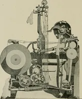 An illustration from Labor-saving looms : a brief treatise on plain weaving and the recent improvements in that line, with special reference to the Northrop looms manufactured by Draper Company, Hopedale, Mass., U.S.A (1905)
