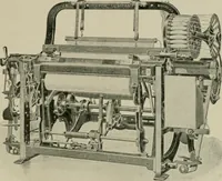 An illustration from Labor-saving looms : a brief treatise on plain weaving and the recent improvements in that line, with special reference to the Northrop looms manufactured by Draper Company, Hopedale, Mass., U.S.A (1905)