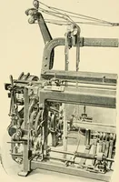 An illustration from Labor-saving looms : a brief treatise on plain weaving and the recent improvements in that line, with special reference to the Northrup looms manufactured by Draper company, Hopedale, Mass., U. S. A. (1904)