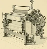An illustration from Labor-saving looms : a brief treatise on plain weaving and the recent improvements in that line, with special reference to the Northrup looms manufactured by Draper company, Hopedale, Mass., U. S. A. (1904)