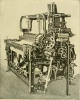 An illustration from Labor-saving looms : a brief treatise on plain weaving and the recent improvements in that line, with special reference to the Northrup looms manufactured by Draper company, Hopedale, Mass., U. S. A. (1904)