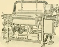 An illustration from Labor-saving looms : a brief treatise on plain weaving and the recent improvements in that line, with special reference to the Northrup looms manufactured by Draper company, Hopedale, Mass., U. S. A. (1904)