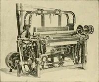 An illustration from Labor-saving looms : a brief treatise on plain weaving and the recent improvements in that line, with special reference to the Northrup looms manufactured by Draper company, Hopedale, Mass., U. S. A. (1904)