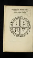 Picture 1 of 2 from La bvlle d'indiction de Nostre Sainct Pere Pie par la diuine prouidence Pape IIII. pour la conuocation du sacré concille general à celebrer en la ville de Trente. (1561), leaf 18