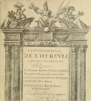 Picture 2 of 35 from Labyrinthe royal de l'Hercule gaulois triomphant : sur le suject des fortunes, batailles, victoires, trophées, triomphes, mariage & autres faicts heroiques & memorables de tres-auguste & tres-chrestien prince Henry IIII roy de France & de Navarre : representé à l'entrée trimphante de la royne en la cité d'Avignon, le 19 nouembre l'an MDC, ou sont contenues les magnificences et triomphes dressez à cet effect par ladicte ville (1601), leaf 10