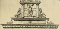 An illustration from Labyrinthe royal de l'Hercule gaulois triomphant : sur le suject des fortunes, batailles, victoires, trophées, triomphes, mariage & autres faicts heroiques & memorables de tres-auguste & tres-chrestien prince Henry IIII roy de France & de Navarre : representé à l'entrée trimphante de la royne en la cité d'Avignon, le 19 nouembre l'an MDC, ou sont contenues les magnificences et triomphes dressez à cet effect par ladicte ville (1601)